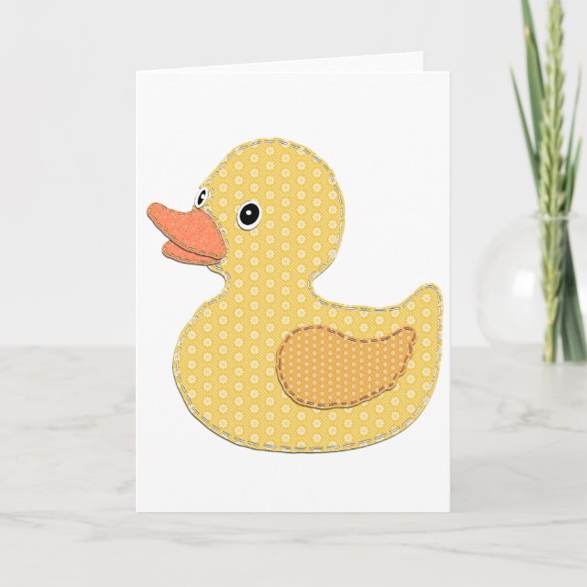 Baby Duck Applique Card (Front)