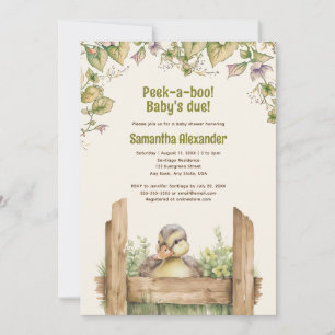 Baby Duck baby shower Invitation
