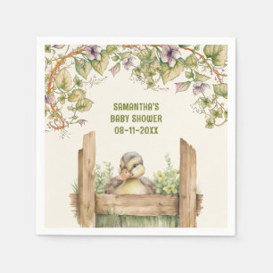 Baby Duck baby shower Napkin