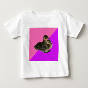 Baby Ducks on Pink Raspberry and Purple Sorbet T-Shirt