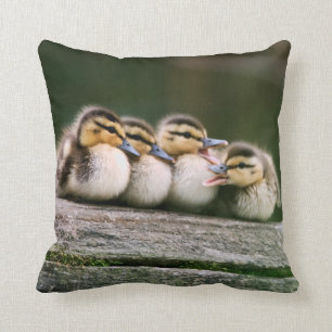 Baby Ducks Throw Pillow