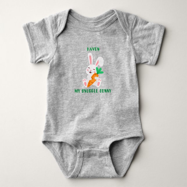 Baby Easter Snuggle Bunny Bodysuit  (Front)