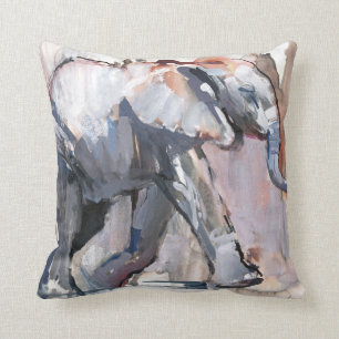 Baby elephant 2012 throw pillow