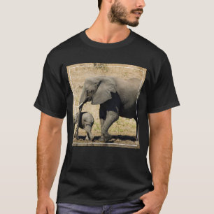 Baby Elephant And Mother T-Shirt