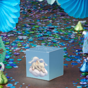 Baby Elephant Baby Shower Favor Box