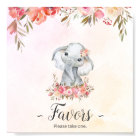 Baby Elephant Baby Shower Favors