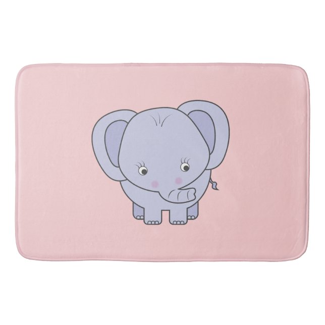 Baby Elephant  Bath Mat (Front)