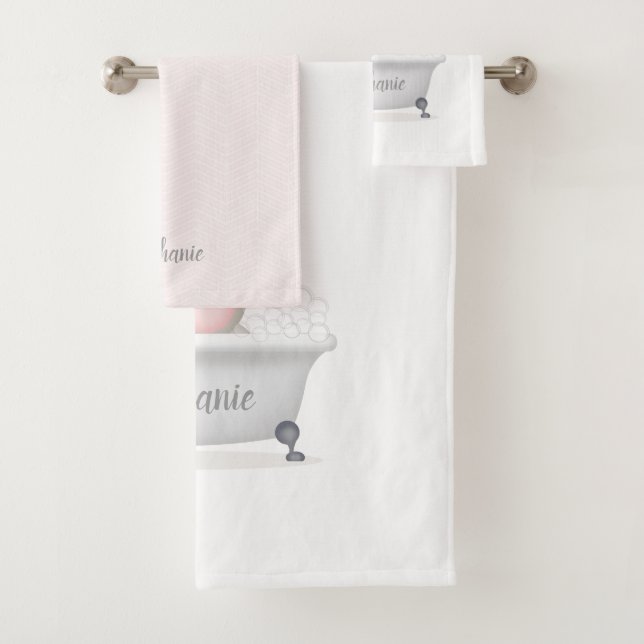 Baby Elephant Bubble Bath Towel Set (Insitu)