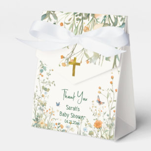 Baby Elephant & Butterflies Orthodox Baby Shower Favor Box