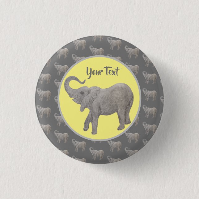 Baby Elephant Button (Front)