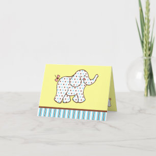 Baby Elephant Carte de remerciements