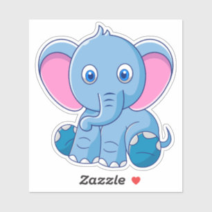 Baby Elephant Cartoon Clipart-64832