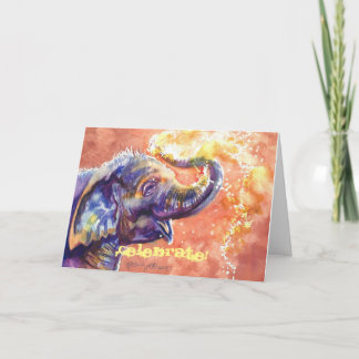 Baby Elephant Celebrate! Announcement