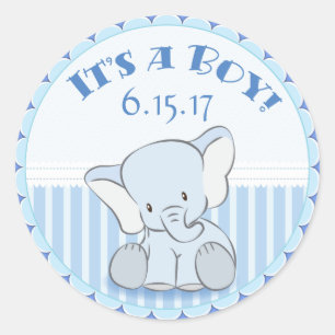 Baby Elephant C'est un Stickers Garçon