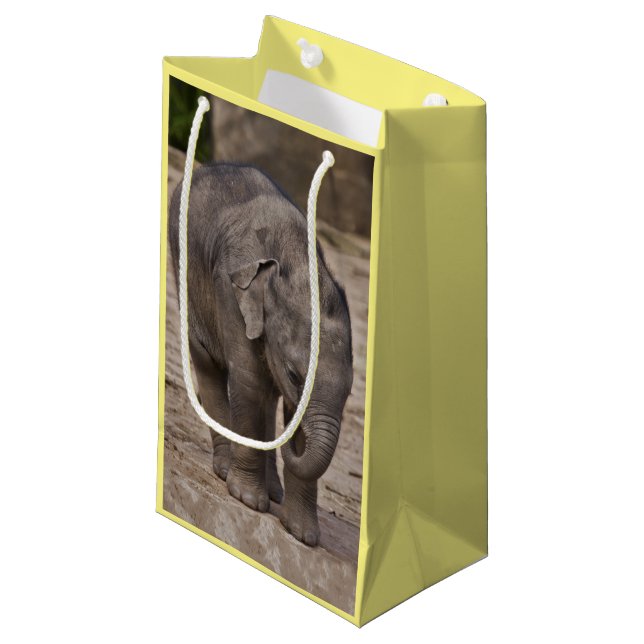 Baby Elephant Gift Bag (Front Angled)