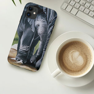 Baby Elephant Grey Cute iPhone 11 Case