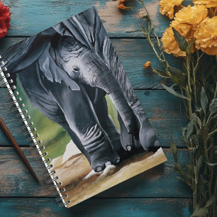 Baby  Elephant Grey Cute Planner