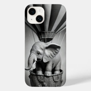 Baby Elephant in a Hot Air Balloon Case-Mate iPhone 14 Case