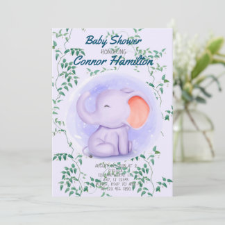 BABY ELEPHANT INVITATION