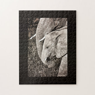 Baby elephant jigsaw puzzle