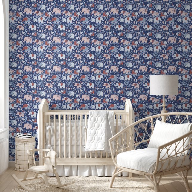 Baby elephant pattern 7 wallpaper (Kids)