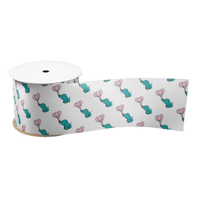 Baby Elephant Satin Ribbon (Spool)