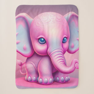 "Baby Elephant" Sherpa Blanket