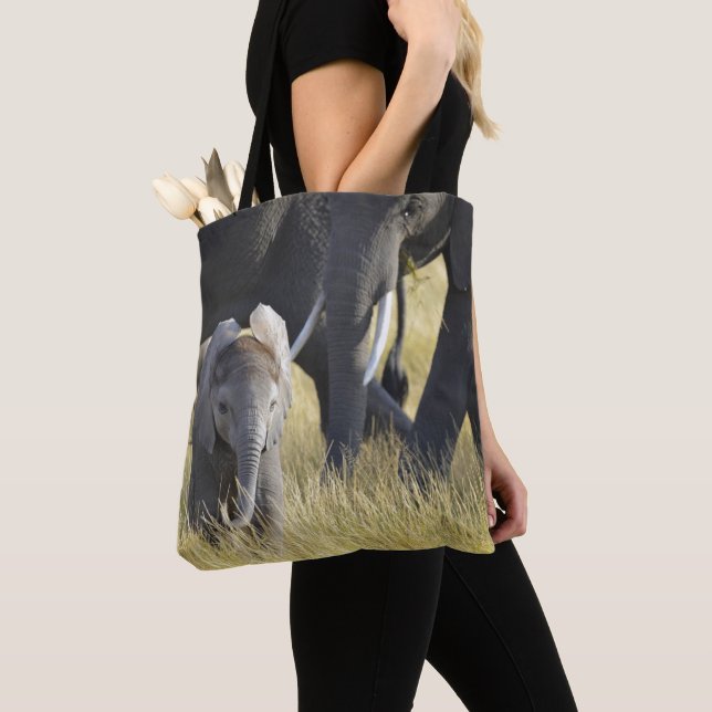 Baby Elephant Tote Bag (Close Up)