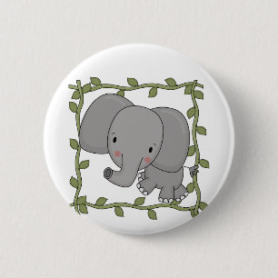 Baby Elephant Tshirts and Gifts 2 Inch Round Button