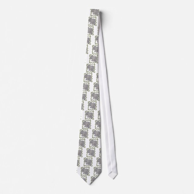 Baby Elephant Tshirts and Gifts Tie (Front)