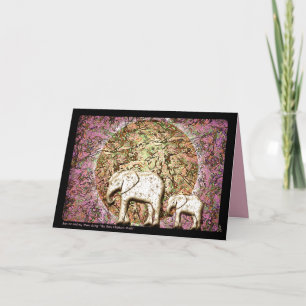 Baby Elephant Walk (for Mothers Day) Card