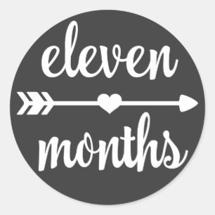 Baby Eleven Months Milestone Stickers