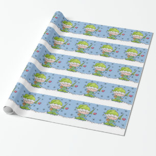 Baby Elf –Personalized !st  Christmas Wrapping Paper