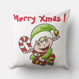 BABY ELF THROW PILLOW