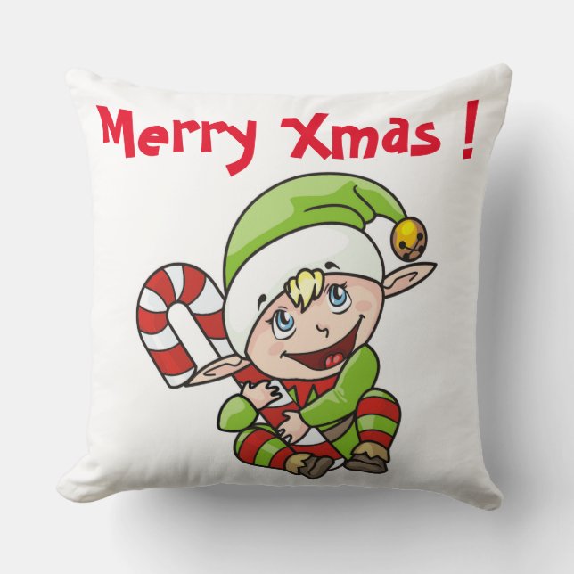 BABY ELF THROW PILLOW (Front)