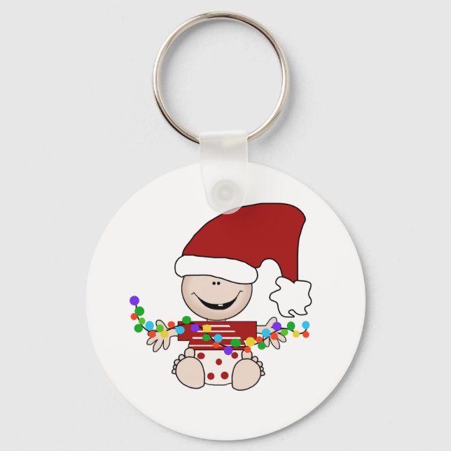 Baby Elf With Lights Tshirts and Gifts Keychain (Front)