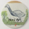 Baby emu on button design by NorJ Art