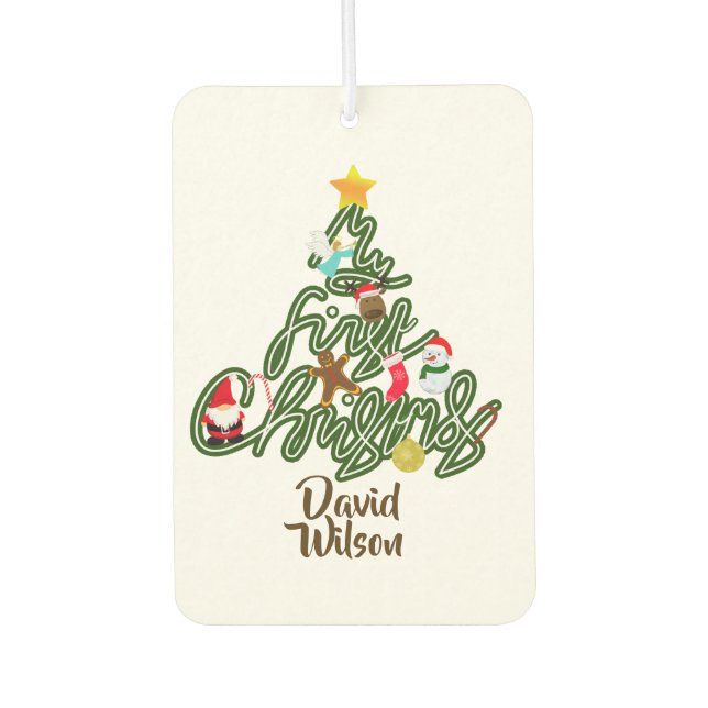 Baby Experience My First Christmas Tree  Air Freshener (Front)