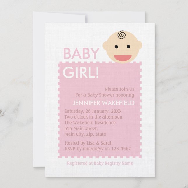 Baby Face Invitation (Front)