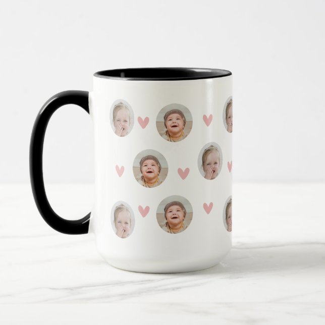 Baby Face Mug, Personalized Face Mug, Custom Photo Mug (Left)