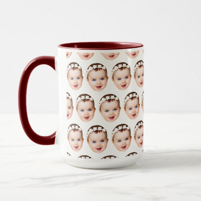 Baby Face Your Dog's, Husband's Funny Gift Ideas Mug (Left)