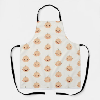 Baby faces cute apron