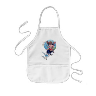 BABY FAIRY WITH DOVES KIDS APRON