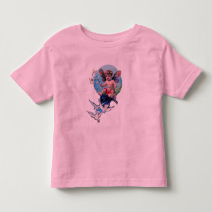 BABY FAIRY WITH DOVES TODDLER T-SHIRT