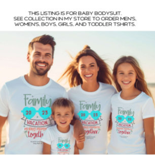 Baby Family Vacation Beach Summer Custom Bodysuit