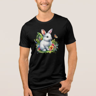 Baby Farm Animal Rabbit Sublimation Clipart-88186 Tri-Blend Shirt