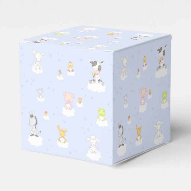 Baby Farm Animals Favor Box (Front Side)