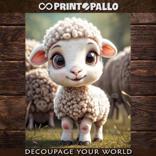 Baby Farm Animals: the lamb Tissue Paper