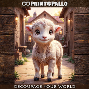Baby Farm Animals: the sheep lamb Tissue Paper