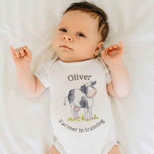 Baby Farmer cow Babygrow Bodysuit